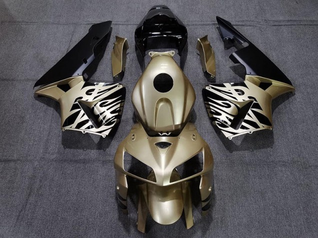 Goldschwarz 2005-2006 Honda CBR600RR Motorrad Verkleidungen Goldschwarz 2005-2006 Honda CBR600RR Motorrad Verkleidungen