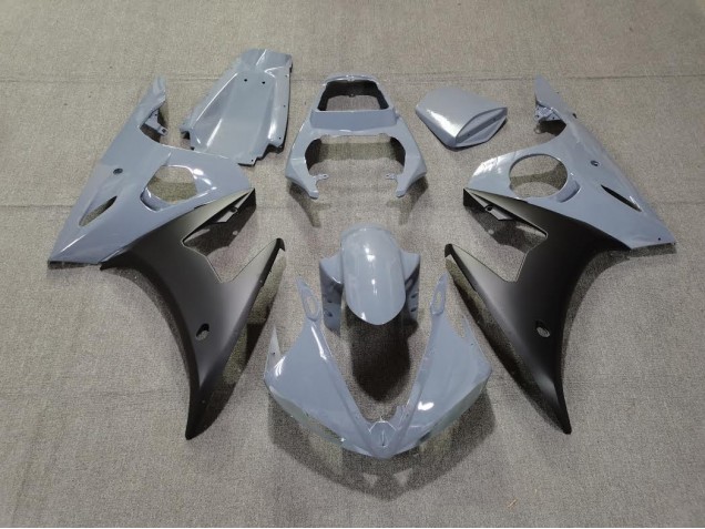 Grau & Matt Schwarz 2003-2004 Yamaha R6 Motorrad Verkleidungen