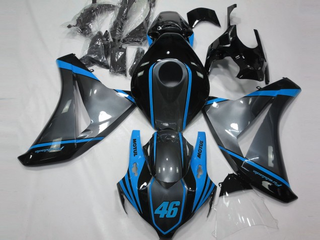 Grau Motul & Hellblau 2008-2011 Honda CBR1000RR Motorrad Verkleidungen Grau Motul & Hellblau 2008-2011 Honda CBR1000RR Motorrad Verkleidungen