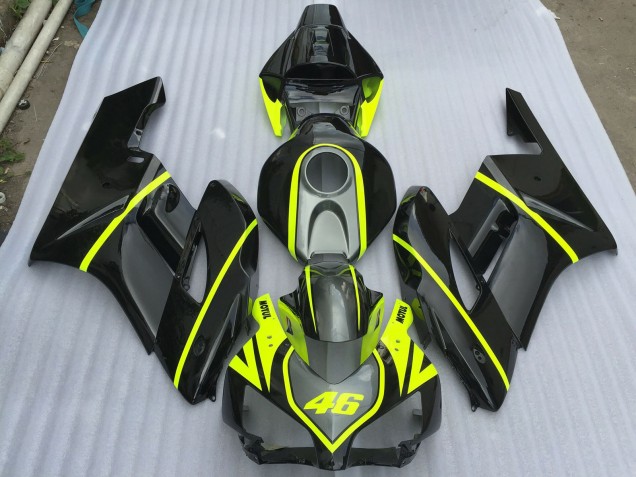 Grau Schwarz & High Viz 2004-2005 Honda CBR1000RR Motorrad Verkleidungen Grau Schwarz & High Viz 2004-2005 Honda CBR1000RR Motorrad Verkleidungen