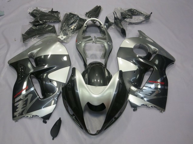 Grau & Silber 1997-2007 Suzuki GSXR 1300 Motorrad Verkleidungen Grau & Silber 1997-2007 Suzuki GSXR 1300 Motorrad Verkleidungen