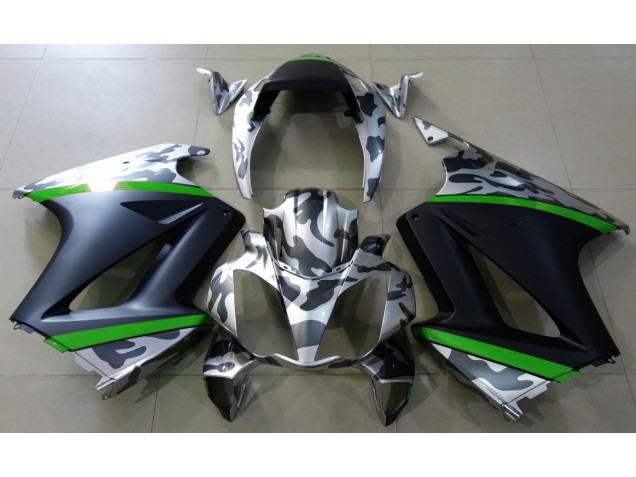 Grau Tarnung & Grün 2002-2012 Honda VFR800 Motorrad Verkleidungen Grau Tarnung & Grün 2002-2012 Honda VFR800 Motorrad Verkleidungen
