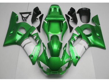 Grün-Weiß 1998-2002 Yamaha R6 Motorrad Verkleidungen