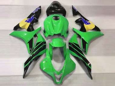 Grün & Blau Bull 2007-2008 Honda CBR600RR Motorrad Verkleidungen