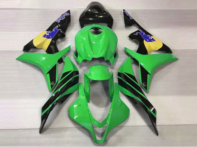 Grün & Blau Bull 2007-2008 Honda CBR600RR Motorrad Verkleidungen Grün & Blau Bull 2007-2008 Honda CBR600RR Motorrad Verkleidungen
