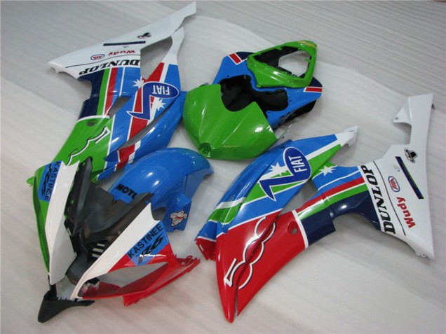 Grün Fiat 2008-2016 Yamaha R6 Motorrad Verkleidungen Grün Fiat 2008-2016 Yamaha R6 Motorrad Verkleidungen