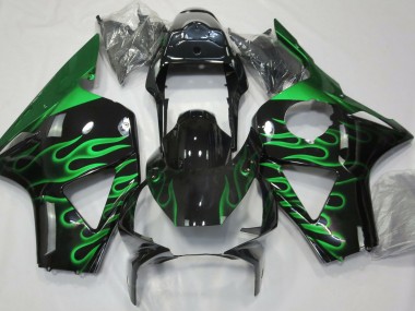 Grün Flamme 2002-2003 Honda CBR954RR Motorrad Verkleidungen
