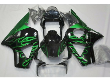 Grün Flamme 2002-2003 Honda CBR954RR Motorrad Verkleidungen