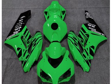 Grün Glänzend Flame 2004-2005 Honda CBR1000RR Motorrad Verkleidungen