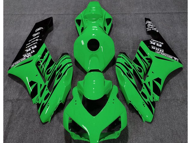 Grün Glänzend Flame 2004-2005 Honda CBR1000RR Motorrad Verkleidungen Grün Glänzend Flame 2004-2005 Honda CBR1000RR Motorrad Verkleidungen