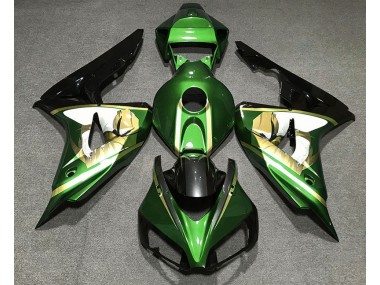 Grün-Gold 2006-2007 Honda CBR1000RR Motorrad Verkleidungen