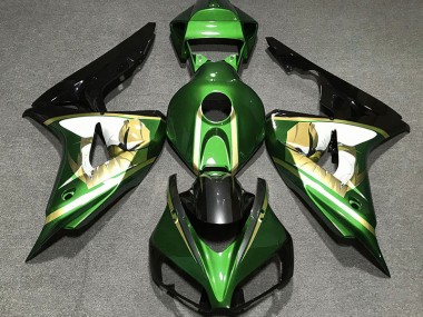 Grün-Gold 2006-2007 Honda CBR1000RR Motorrad Verkleidungen