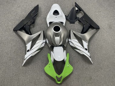 Grün-Weiß & Grau 2007-2008 Honda CBR600RR Motorrad Verkleidungen