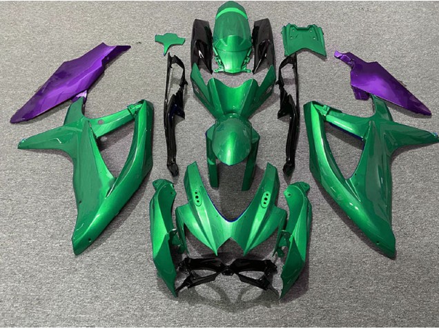Grün & Lila 2008-2010 Suzuki GSXR 600-750 Motorrad Verkleidungen Grün & Lila 2008-2010 Suzuki GSXR 600-750 Motorrad Verkleidungen
