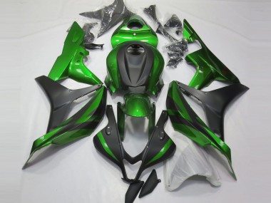 Grün & Matt Schwarz 2007-2008 Honda CBR600RR Motorrad Verkleidungen