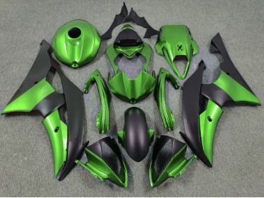 Grün & Matt Schwarz 2008-2016 Yamaha R6 Motorrad Verkleidungen