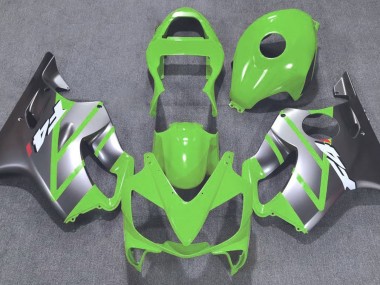 Grün & Matt Silber 2001-2003 Honda CBR600 F4i Motorrad Verkleidungen