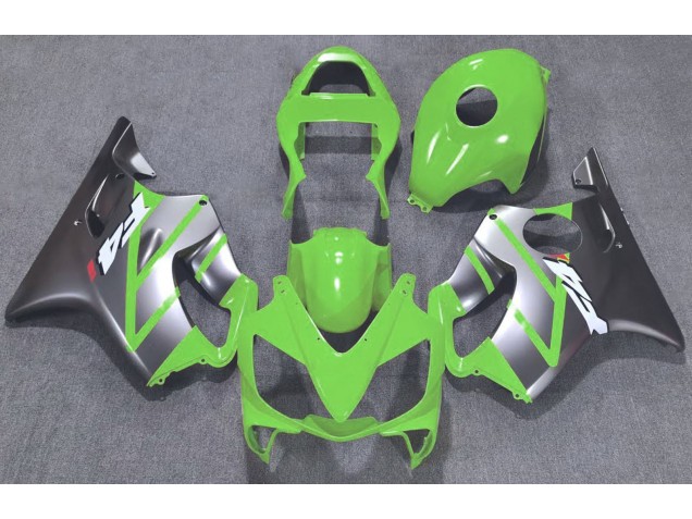 Grün & Matt Silber 2001-2003 Honda CBR600 F4i Motorrad Verkleidungen