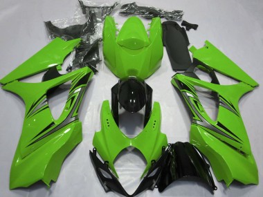 Grün OEM-Stil 2007-2008 Suzuki GSXR 1000 Motorrad Verkleidungen