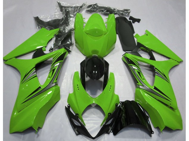 Grün OEM-Stil 2007-2008 Suzuki GSXR 1000 Motorrad Verkleidungen Grün OEM-Stil 2007-2008 Suzuki GSXR 1000 Motorrad Verkleidungen