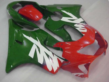 Grün-Rot-Weiß-Aufkleber 1999-2000 Honda CBR600 F4 Motorrad Verkleidungen