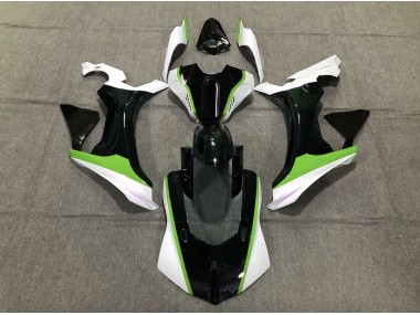 Grün Schwarz & Weiß 2015-2019 Yamaha R1 Motorrad Verkleidungen