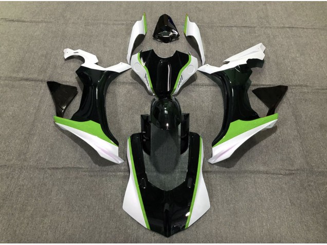 Grün Schwarz & Weiß 2015-2019 Yamaha R1 Motorrad Verkleidungen Grün Schwarz & Weiß 2015-2019 Yamaha R1 Motorrad Verkleidungen