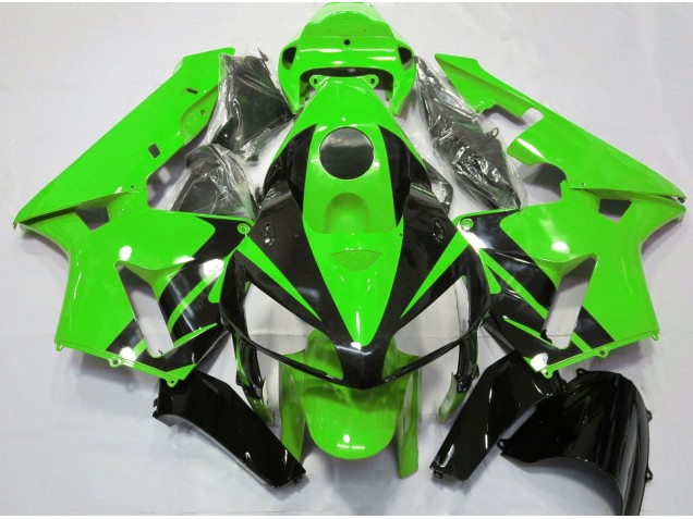 Grün-Schwarz-Design 2005-2006 Honda CBR600RR Motorrad Verkleidungen Grün-Schwarz-Design 2005-2006 Honda CBR600RR Motorrad Verkleidungen