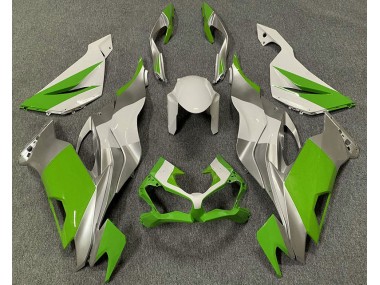 Grün-Weiß & Silber 2019-2023 Kawasaki ZX6R Motorrad Verkleidungen