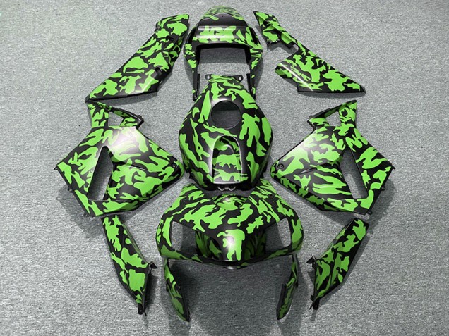 Grün Tarnung 2003-2004 Honda CBR600RR Motorrad Verkleidungen Grün Tarnung 2003-2004 Honda CBR600RR Motorrad Verkleidungen