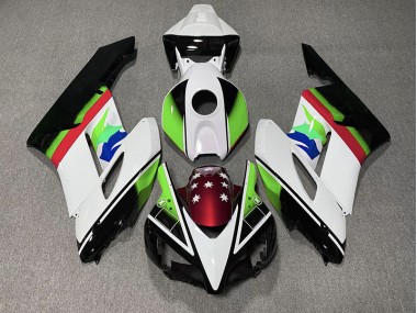 Grüne & Rot Flagge 2004-2005 Honda CBR1000RR Motorrad Verkleidungen
