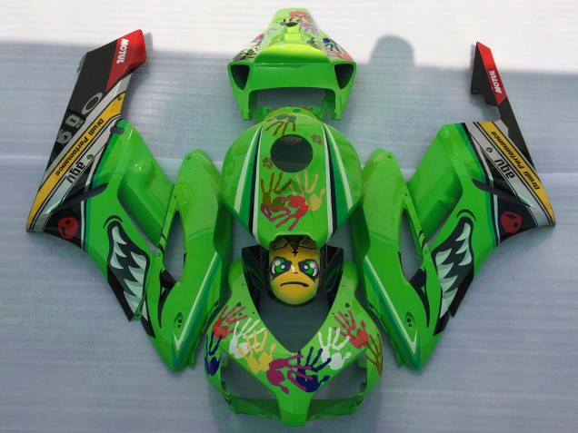 Grüner Hai 2004-2005 Honda CBR1000RR Motorrad Verkleidungen Grüner Hai 2004-2005 Honda CBR1000RR Motorrad Verkleidungen