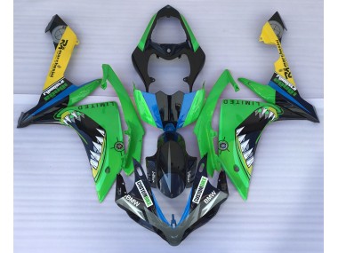 Grüner Hai 2007-2008 Yamaha R1 Motorrad Verkleidungen