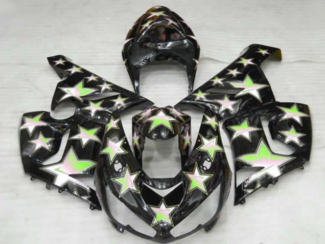 Grüner Stern 2005-2006 Kawasaki ZX6R Motorrad Verkleidungen Grüner Stern 2005-2006 Kawasaki ZX6R Motorrad Verkleidungen