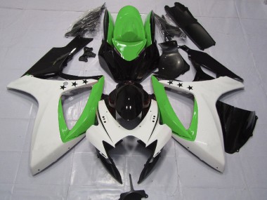 Grüner Stern 2006-2007 Suzuki GSXR 600-750 Motorrad Verkleidungen
