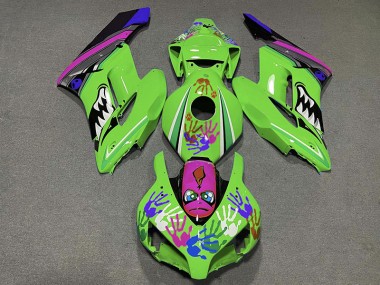 Grüner & Violetter Hai 2004-2005 Honda CBR1000RR Motorrad Verkleidungen