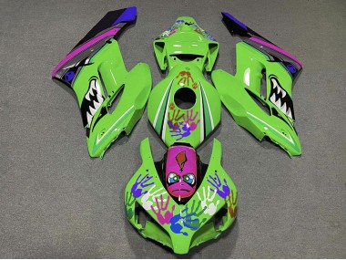 Grüner & Violetter Hai 2004-2005 Honda CBR1000RR Motorrad Verkleidungen