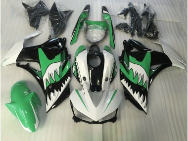 Grüner & Weißer Hai 2015-2018 Yamaha R3 Motorrad Verkleidungen