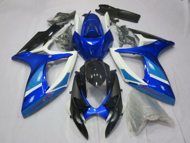 Hell- & Tiefes Blau 2006-2007 Suzuki GSXR 600-750 Motorrad Verkleidungen