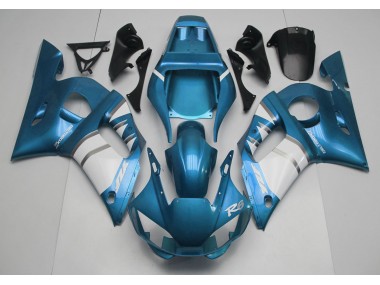 Hellblau & Weiß 1998-2002 Yamaha R6 Motorrad Verkleidungen