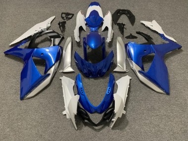 Hellblau & Weiß 2009-2016 Suzuki GSXR 1000 Motorrad Verkleidungen