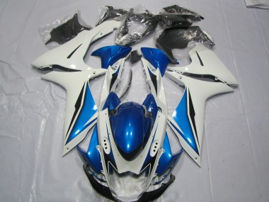 Hellblau & Weiß 2011-2024 Suzuki GSXR 600-750 Motorrad Verkleidungen