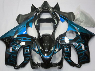 Hellblau Flamme 2001-2003 Honda CBR600 F4i Motorrad Verkleidungen