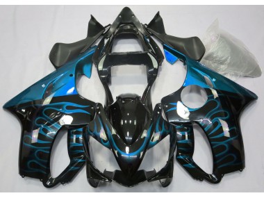 Hellblau Flamme 2001-2003 Honda CBR600 F4i Motorrad Verkleidungen