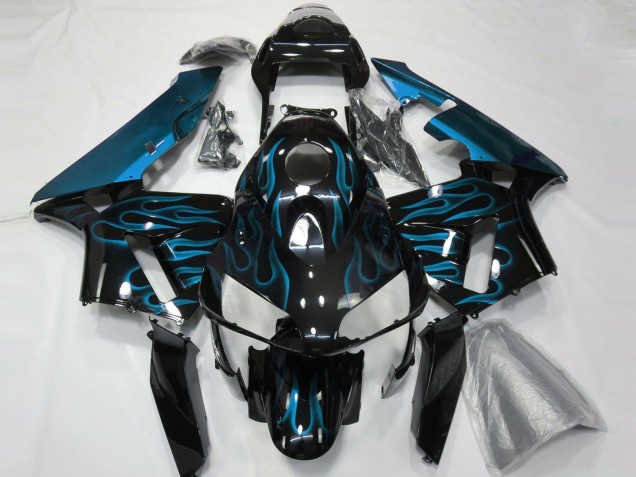 Hellblau Flamme 2003-2004 Honda CBR600RR Motorrad Verkleidungen Hellblau Flamme 2003-2004 Honda CBR600RR Motorrad Verkleidungen