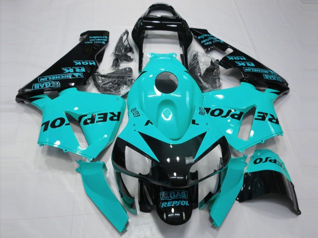 Hellblau Repsol 2003-2004 Honda CBR600RR Motorrad Verkleidungen Hellblau Repsol 2003-2004 Honda CBR600RR Motorrad Verkleidungen