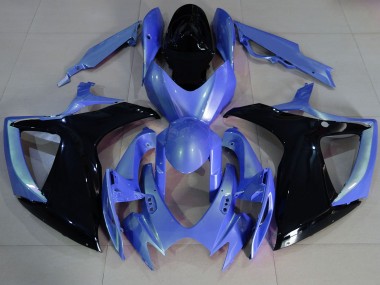 Hellblau & Schwarz 2006-2007 Suzuki GSXR 600-750 Motorrad Verkleidungen