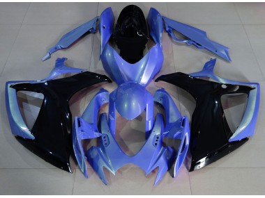 Hellblau & Schwarz 2006-2007 Suzuki GSXR 600-750 Motorrad Verkleidungen