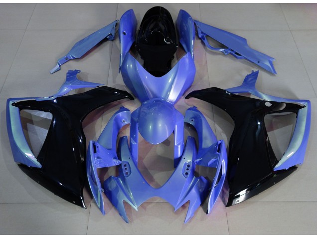 Hellblau & Schwarz 2006-2007 Suzuki GSXR 600-750 Motorrad Verkleidungen Hellblau & Schwarz 2006-2007 Suzuki GSXR 600-750 Motorrad Verkleidungen