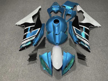 Hellblau Schwarz & Weiß OEM Stil 2008-2016 Yamaha R6 Motorrad Verkleidungen